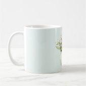 Mug Fleurs de tulipes blanches menthe en vase (Gauche)