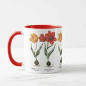 Mug Fleurs de tulipes printanières vintage par Basiliu (Gauche)