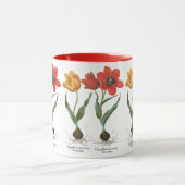 Mug Fleurs de tulipes printanières vintage par Basiliu (Centre)