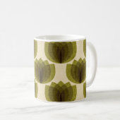 Mug Fleurs de tulipes vertes (Devant droit)