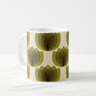 Mug Fleurs de tulipes vertes