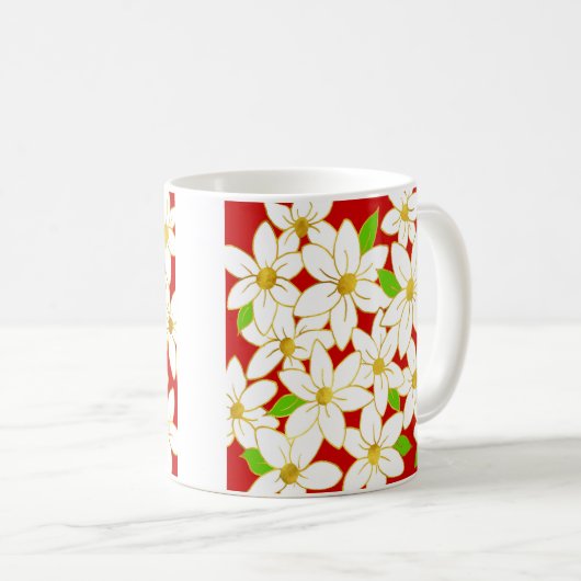 Mug Fleurs de vacances (Devant droit)