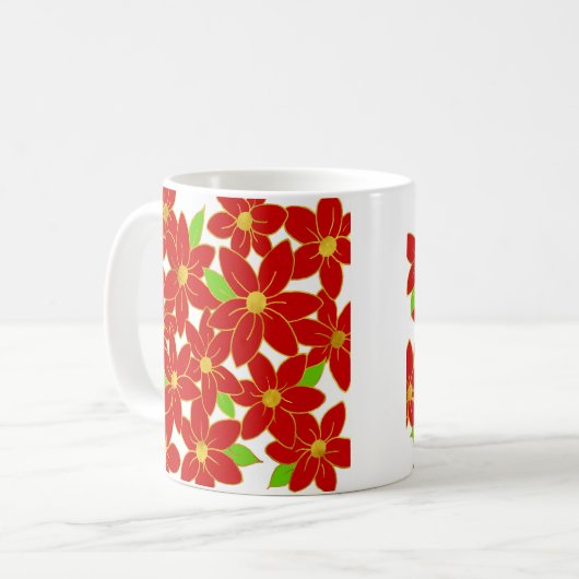 Mug Fleurs de vacances 2 (Devant gauche)