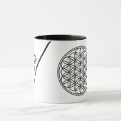 Mug FLEURS DE VIE - Symbole de géométrie sacrée plan 1 (Centre)