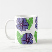 Mug Fleurs de Volubilis Bleu Floral (Gauche)