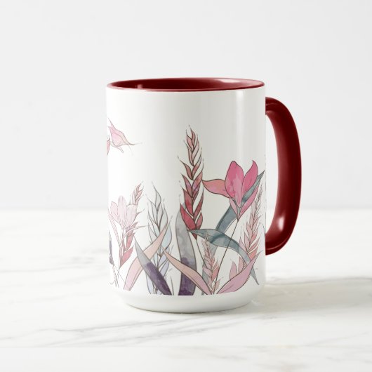 Mug Fleurs d'eau (Devant droit)