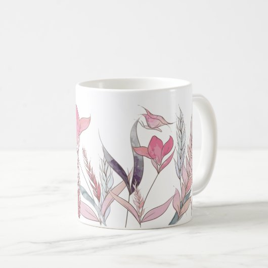 Mug Fleurs d'eau (Devant droit)