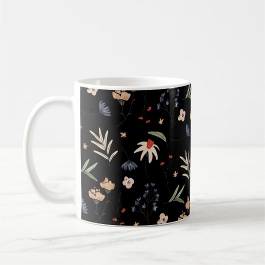 Mug Fleurs d'eau simples 1 (Gauche)