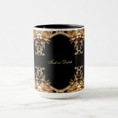 Mug Fleurs Décoratives Dorées (Centre)