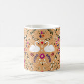 Mug Fleurs délicates, imaginaire cygne sans couture mo (Centre)