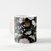 Mug Fleurs d'Engraving Antique Peint à la main (Devant gauche)