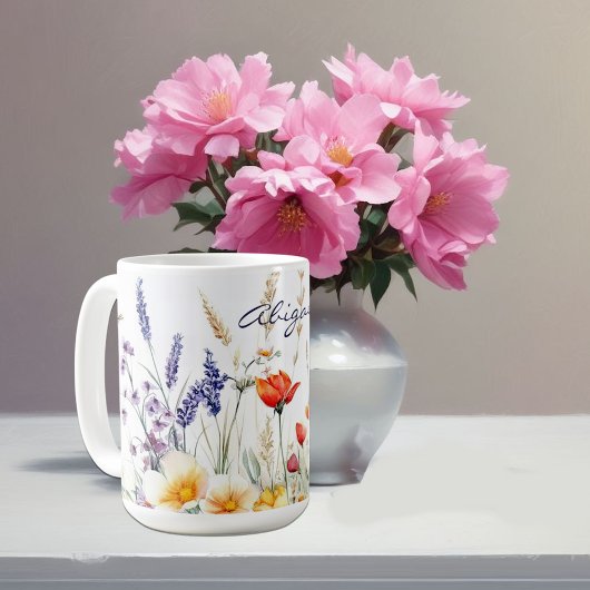 Mug Fleurs des prés et lavande