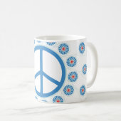 Mug Fleurs des signes de paix (Devant droit)