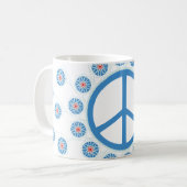 Mug Fleurs des signes de paix (Devant gauche)