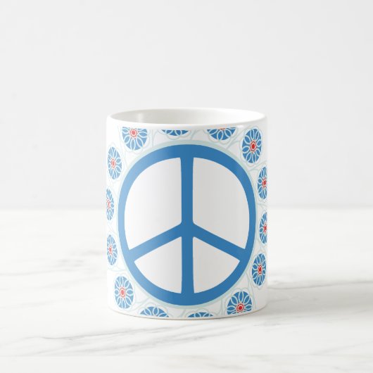 Mug Fleurs des signes de paix (Centre)
