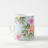 Mug Fleurs Dessinées à la Main Colorées  (Devant gauche)