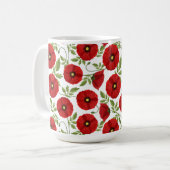 Mug Fleurs d'été joyeuses floraison de pavot (Devant gauche)