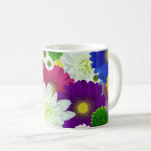 Mug Fleurs d'été, marguerites colorées, (Devant droit)