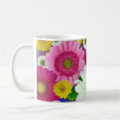 Mug Fleurs d'été, marguerites colorées, (Gauche)