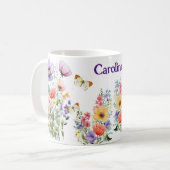 Mug Fleurs d'été personnalisées et jolies (Devant gauche)