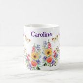 Mug Fleurs d'été personnalisées et jolies (Centre)
