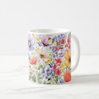Mug Fleurs d'été personnalisées et jolies