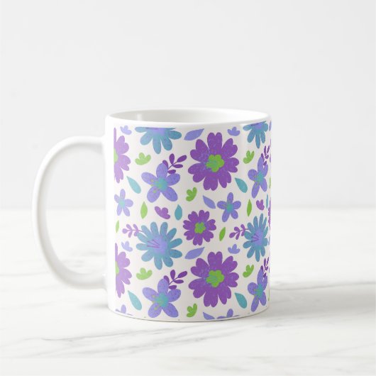 Mug Fleurs d'été rétro (Gauche)