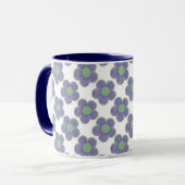 Mug Fleurs d'été violettes (Devant gauche)