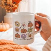 Mug Fleurs d'Halloween rétro mignonnes
