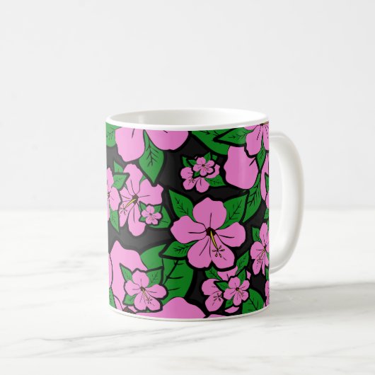 Mug Fleurs d'Hibiscus #4 (Devant droit)