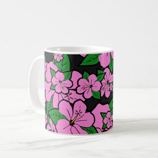 Mug Fleurs d'Hibiscus #4 (Devant gauche)
