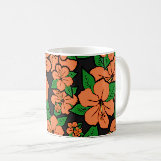Mug Fleurs d'Hibiscus #5 (Devant droit)