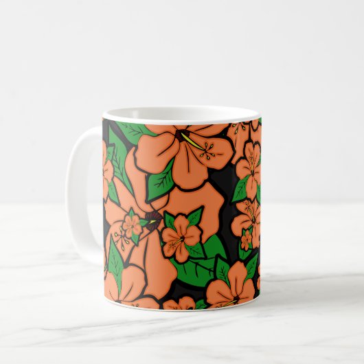 Mug Fleurs d'Hibiscus #5 (Devant gauche)