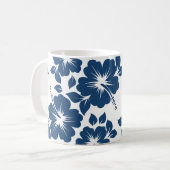 Mug Fleurs d'Hibiscus bleu hawaïen (Devant gauche)