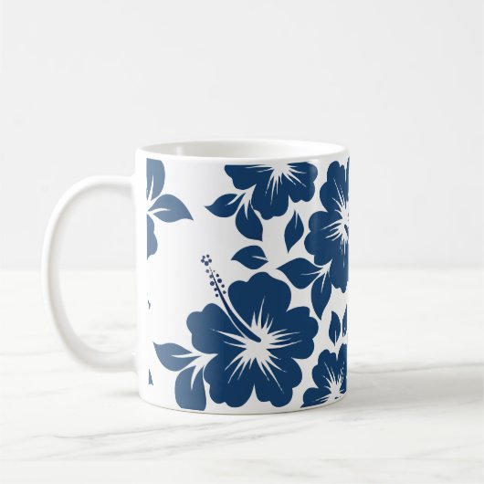 Mug Fleurs d'Hibiscus bleu hawaïen (Gauche)