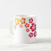 Mug fleurs d'hibiscus colorées (Devant gauche)