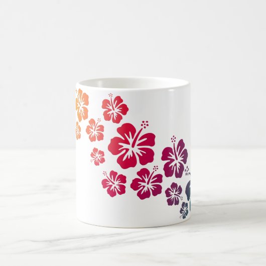 Mug fleurs d'hibiscus colorées (Centre)