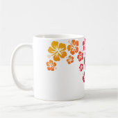 Mug fleurs d'hibiscus colorées (Gauche)