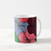 Mug Fleurs d'Hibiscus multicolores #1 (Devant droit)