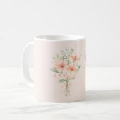 Mug Fleurs d'Hibiscus Pêche Tropical (Devant gauche)
