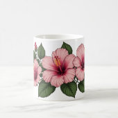 Mug Fleurs d'hibiscus rose (Centre)