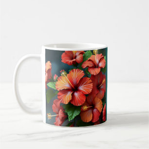 Mug Fleurs d'Hibiscus rouge vif-76894