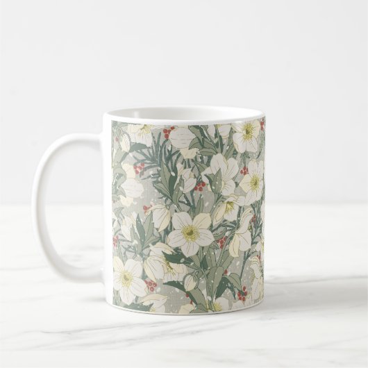 Mug Fleurs d'hiver Hellebore (Gauche)