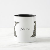 Mug Fleurs d'hortensia à monogramme initial K personna (Centre)