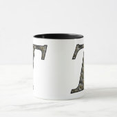 Mug Fleurs d'hortensia à monogramme initial T (Centre)