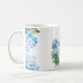 Mug Fleurs d'hortensia aquarelle (Gauche)
