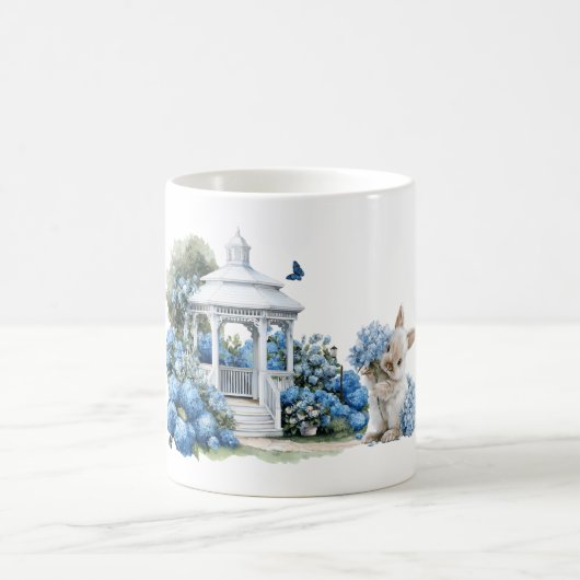 Mug Fleurs d'hortensia aquarelle (Centre)