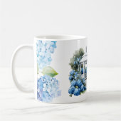 Mug Fleurs d'hortensia aquarelle (Gauche)
