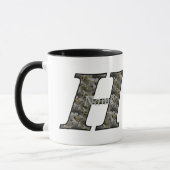 Mug Fleurs d'hydrangea personnalisées avec initiale de (Gauche)