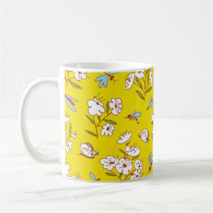 Mug Fleurs d'insectes Papillons : Patte d'été sans joi